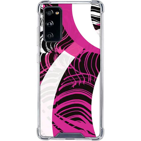 Pink and White Hipster Galaxy S20 FE Clear Case